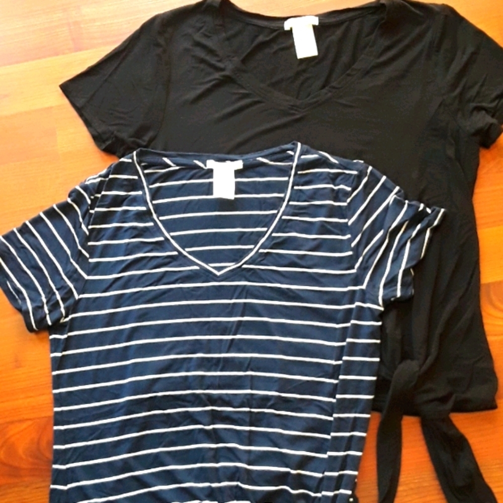 2 Matty M V-Neck shirts